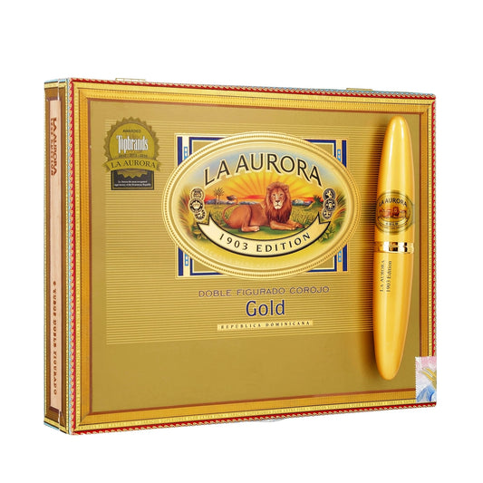 La Aurora Preferidos 1903 Doble Figurado Gold 5x54 Tubo image 1