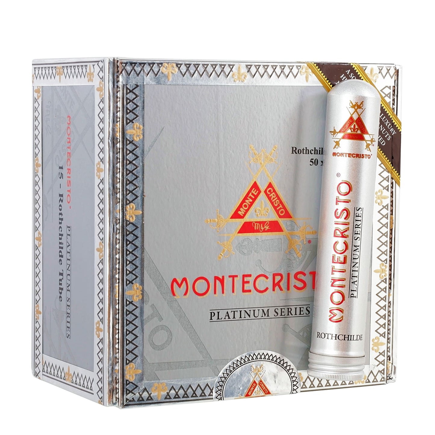 Montecristo Platinum Rothchilde 5x50 Tubo image 1