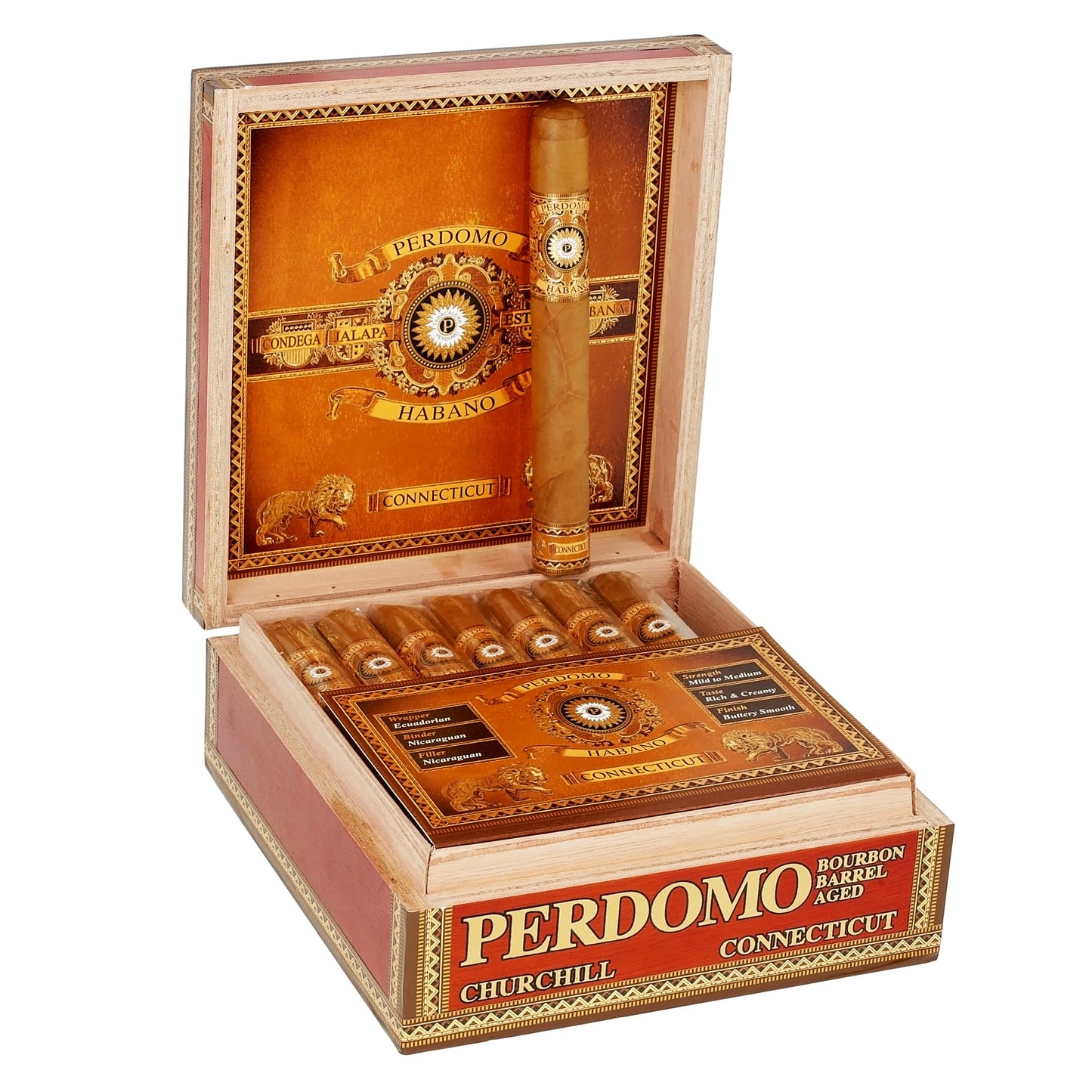 Perdomo Habano BBA Connecticut Churchill 7x54 image 0