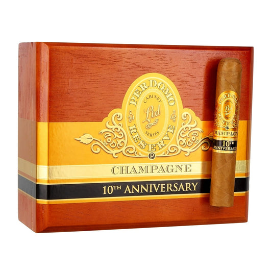 Perdomo Reserve 10th Anniversary Champagne Connecticut Robusto 5x54 image 1