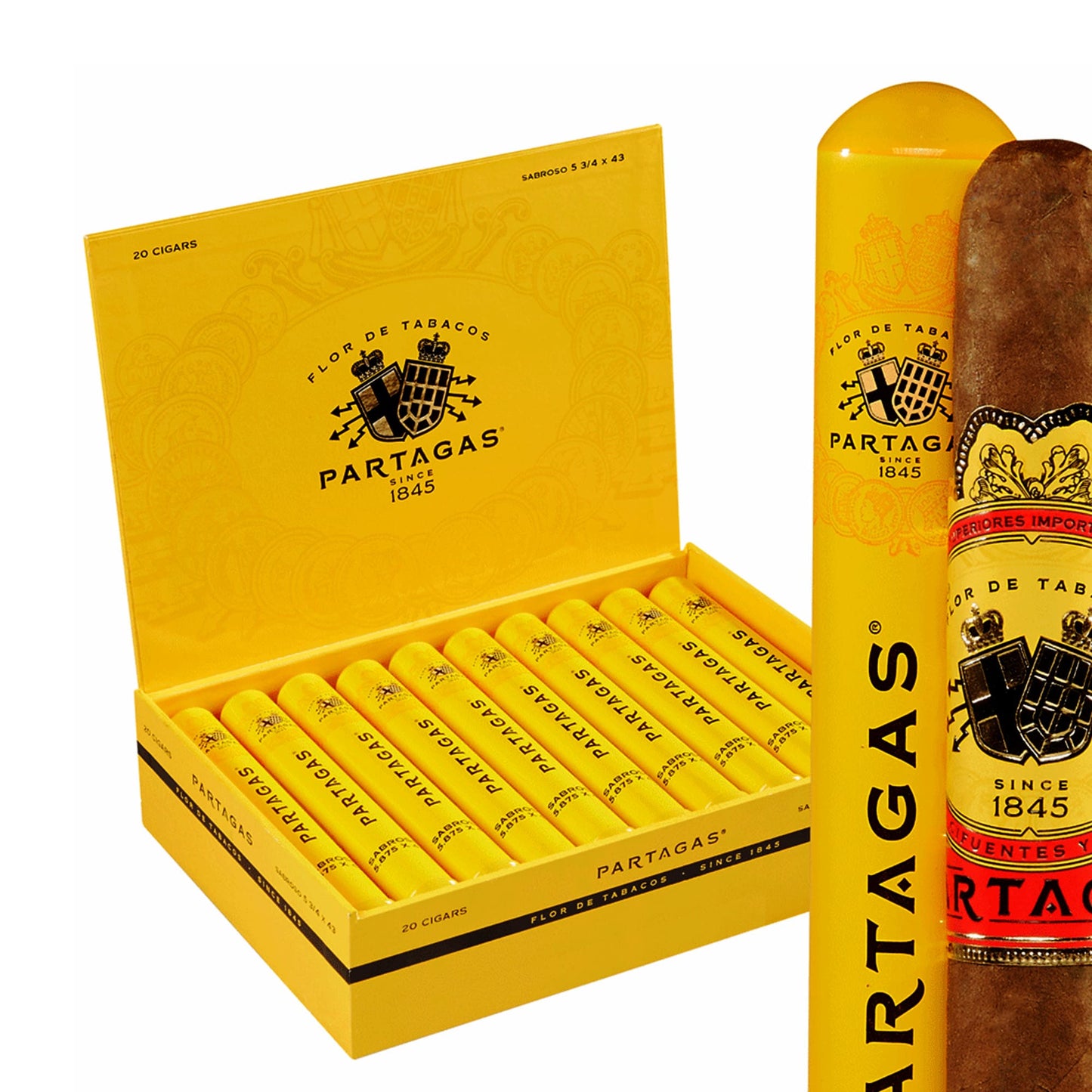 Partagas Sabroso Tubo 5 7/8 x 44 image 0