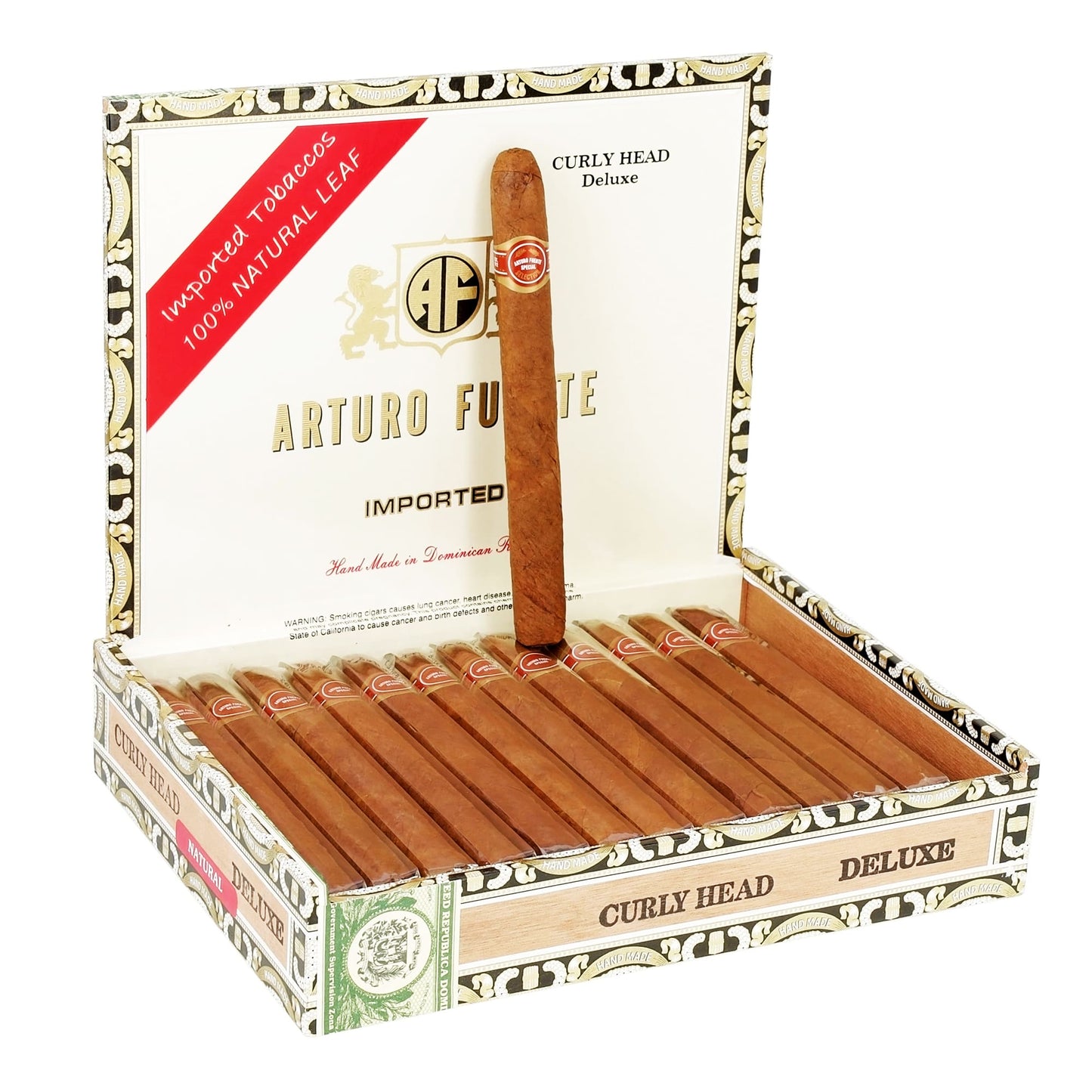 Arturo Fuente Curly Head Deluxe 6.50 × 44 (25) image 0