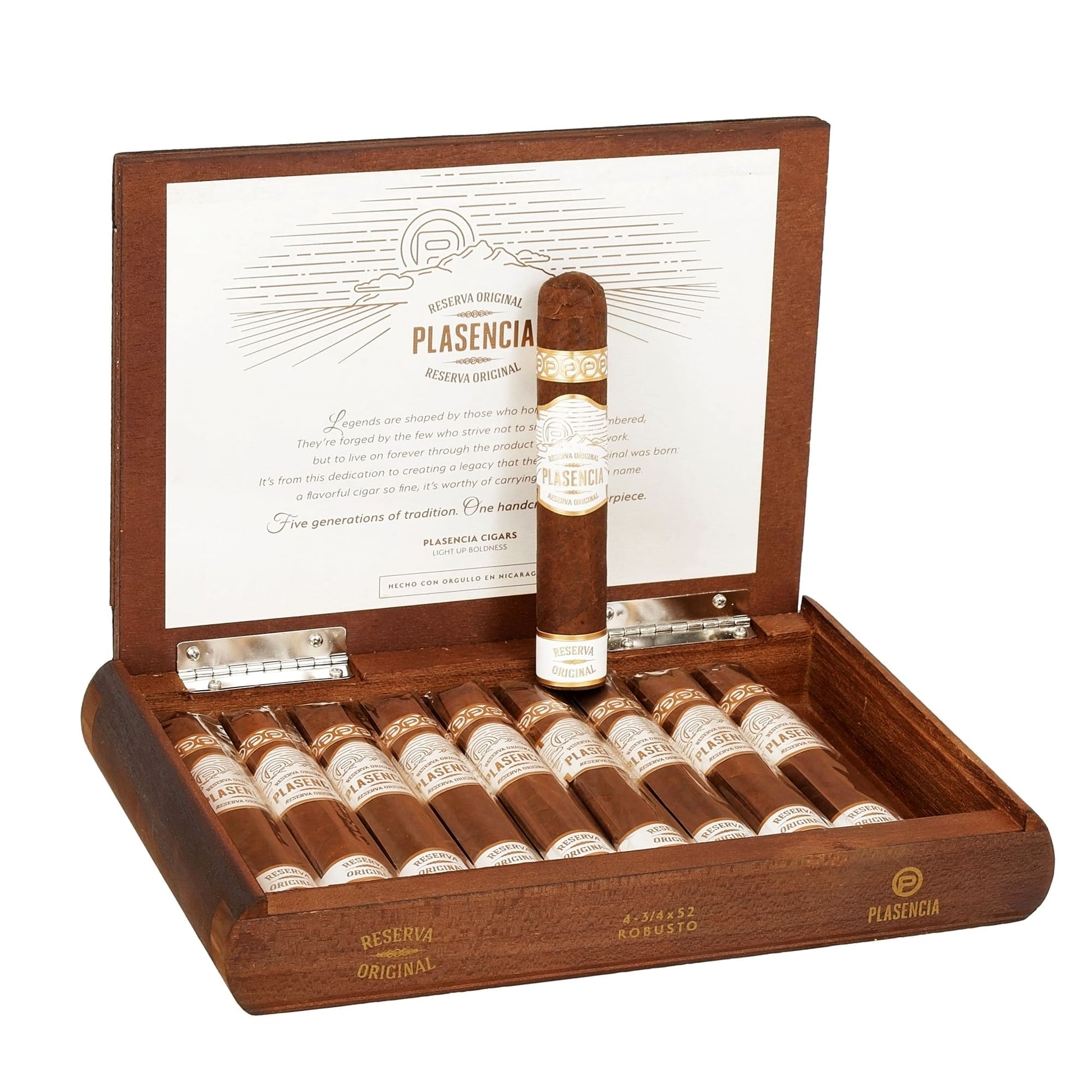 Plasencia Reserva Original Robusto 4 3/4 x 52 image 0