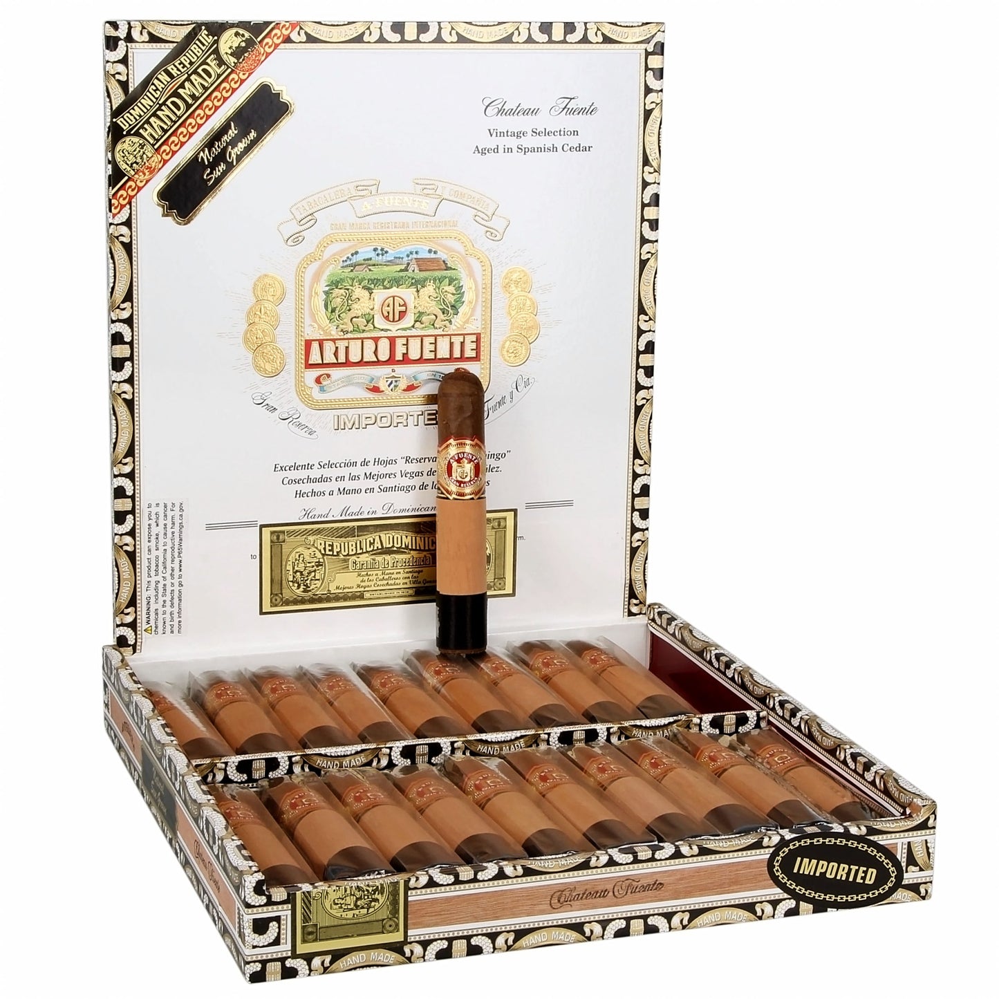 Arturo Fuente Sun Grown Chateau Fuente Natural 4.5 x 50 image 0