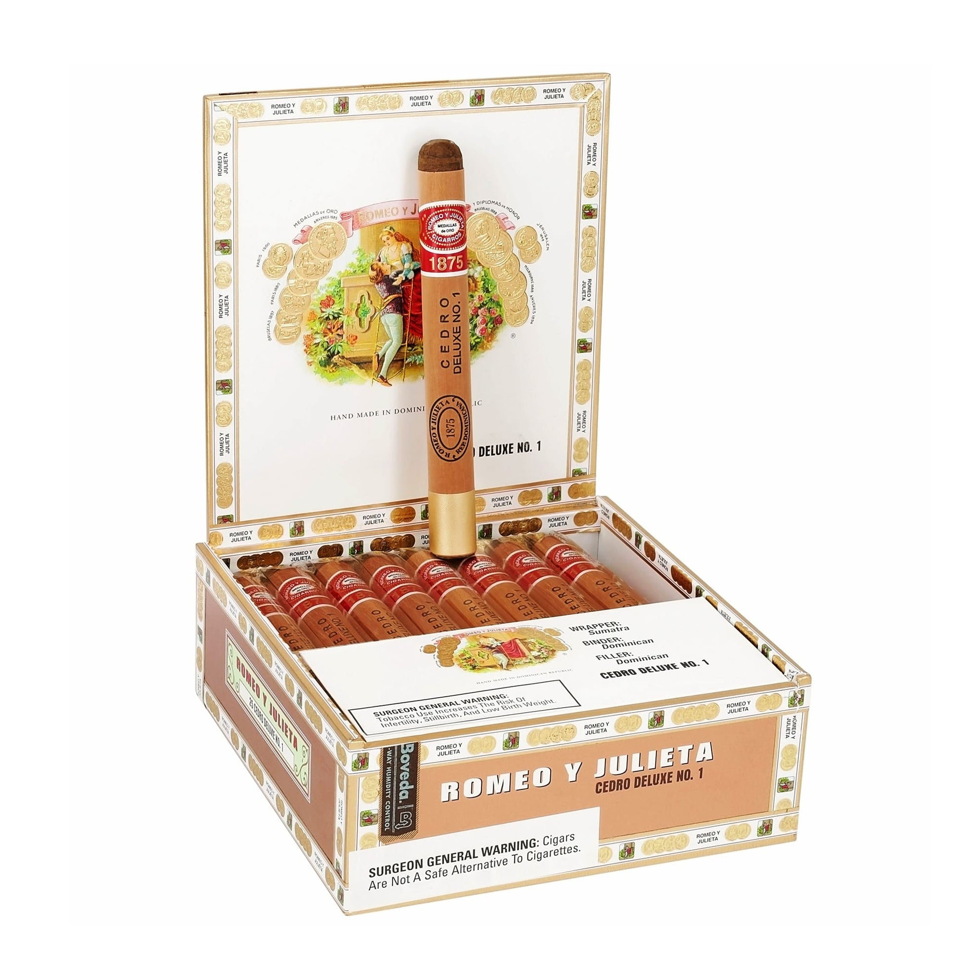 Romeo y Julieta 1875 Cedro Deluxe #1 6.5x44 image 0