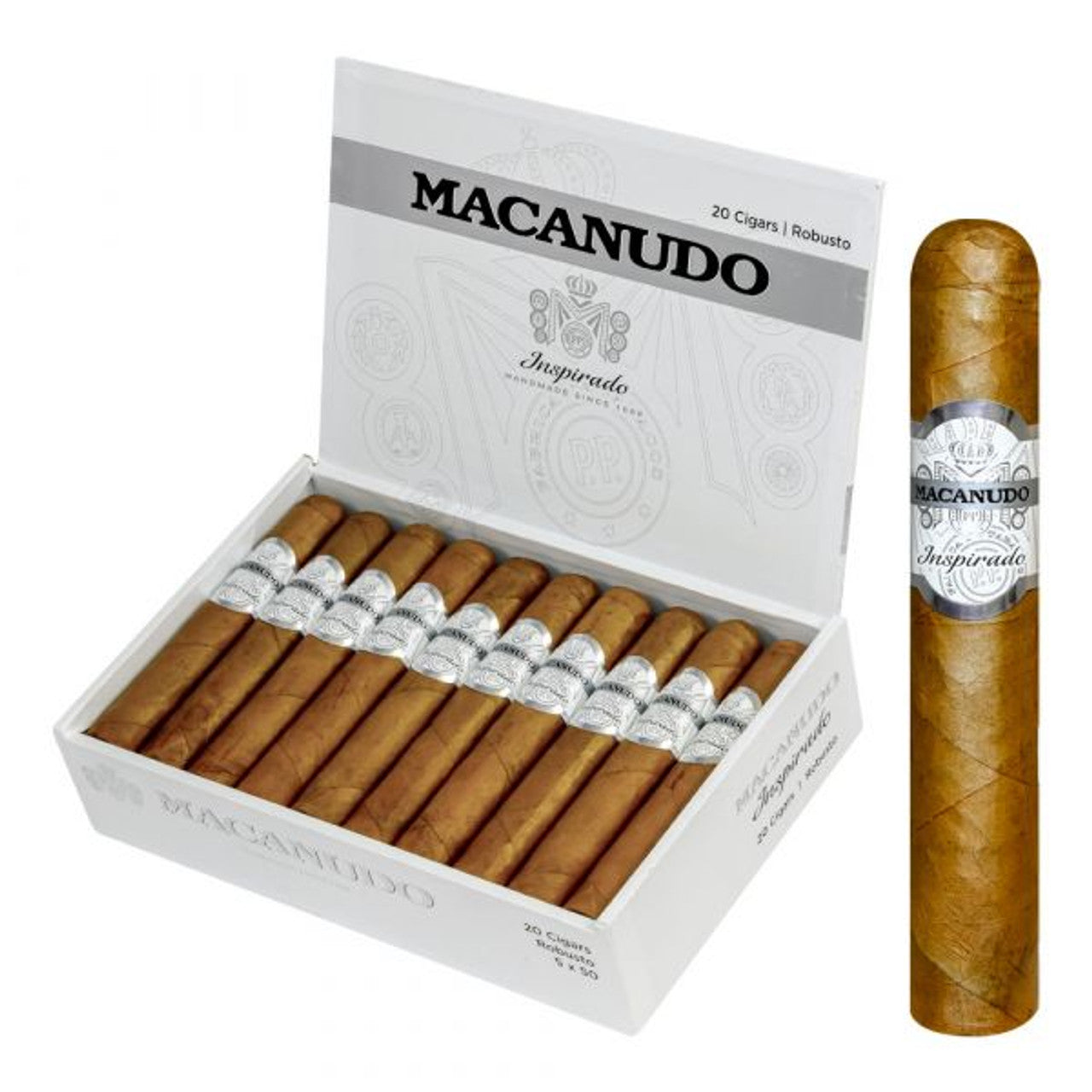 Macanudo Inspirado White Robusto 5x50 (5) image 1