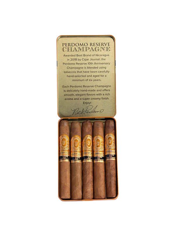 Perdomo Reserve 10th Anniversary Puritos Champagne 5x5 image 8