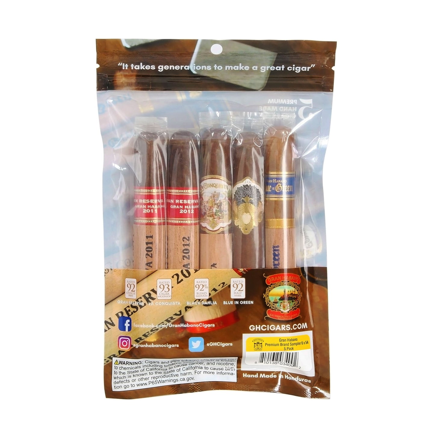 Gran Habano Premium Brand Sampler Pouch image 0