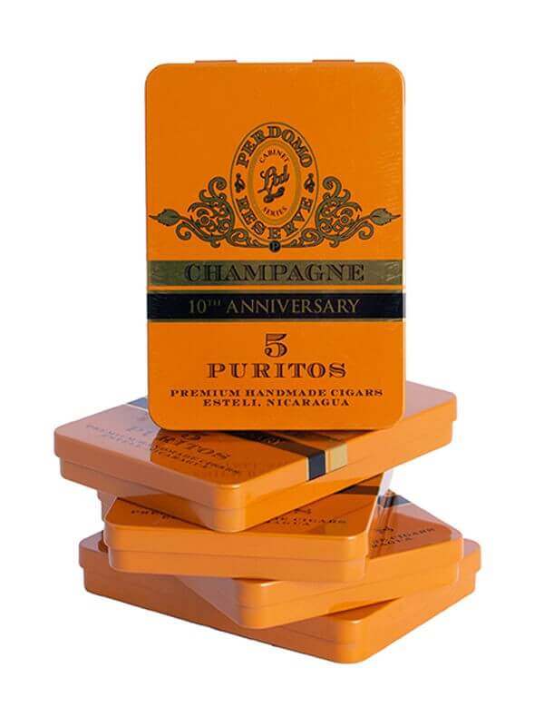 Perdomo Reserve 10th Anniversary Puritos Champagne 5x5 image 9
