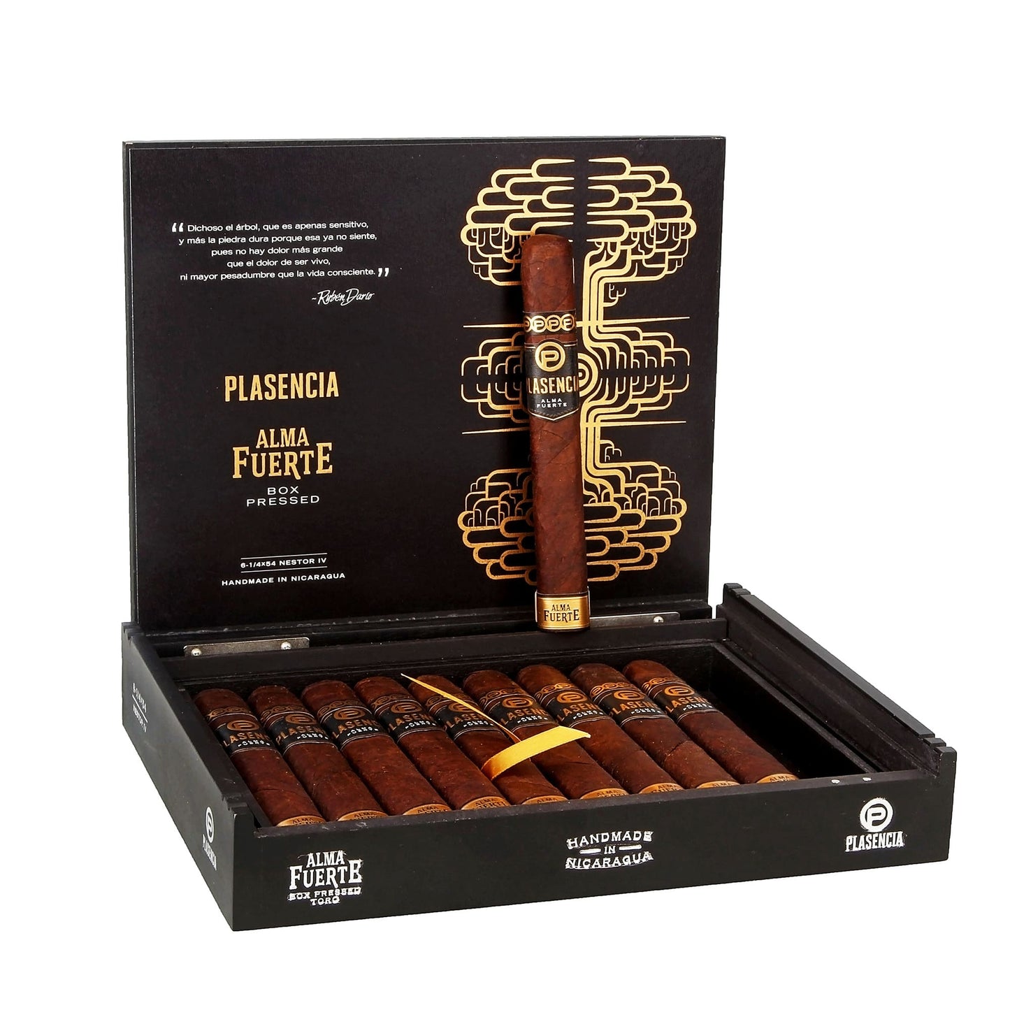 Plasencia Alma Fuerte Nestor lV Toro 6 1/4 x 54 Box Pressed image 0