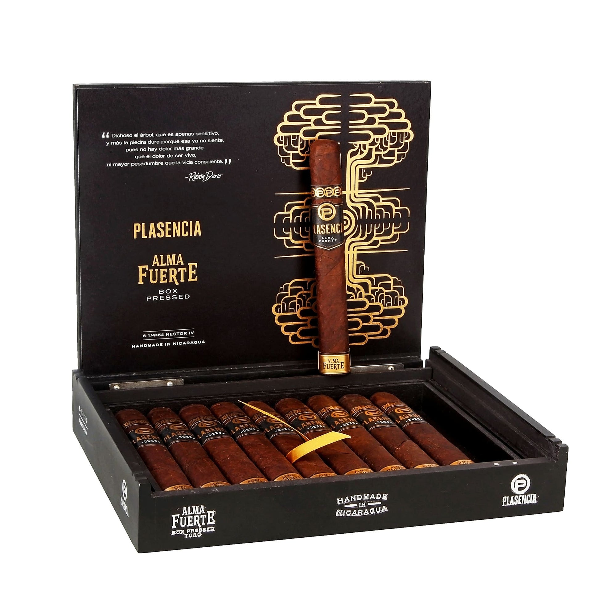 Plasencia Alma Fuerte Nestor lV Toro 6 1/4 x 54 Box Pressed image 0