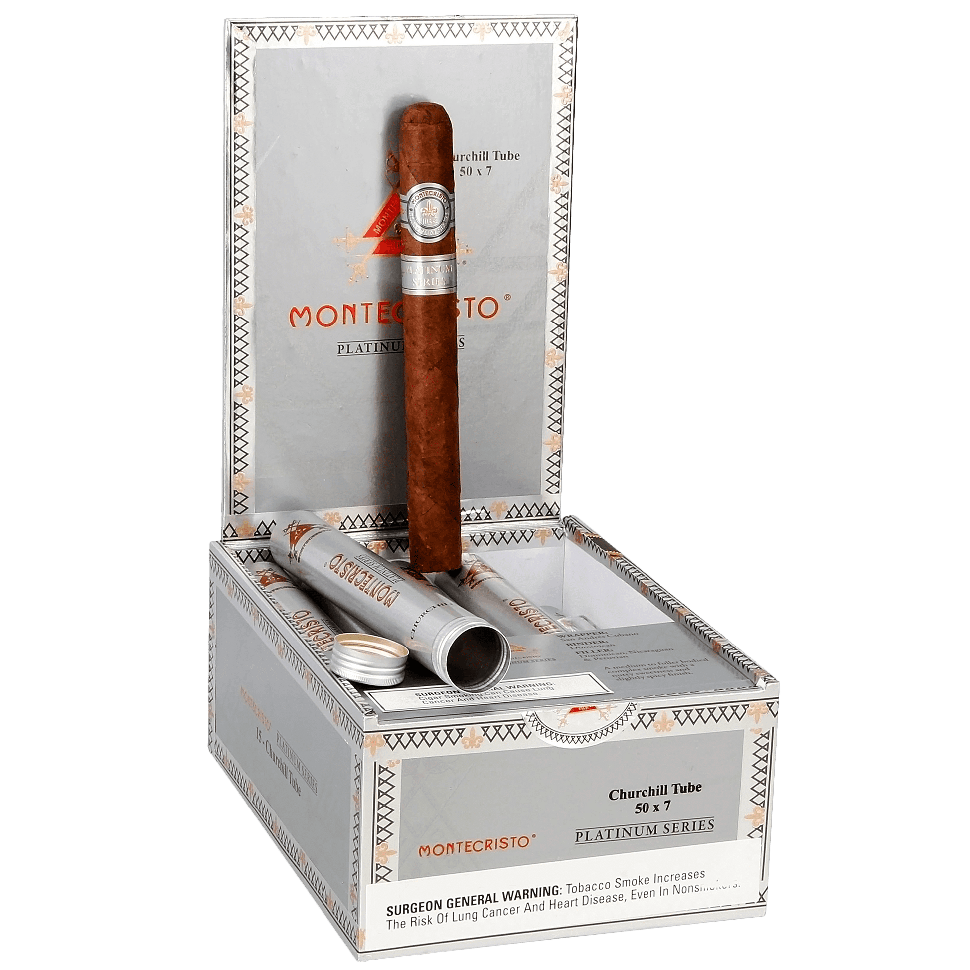 Montecristo Platinum Churchill 7x50 Tubo image 0