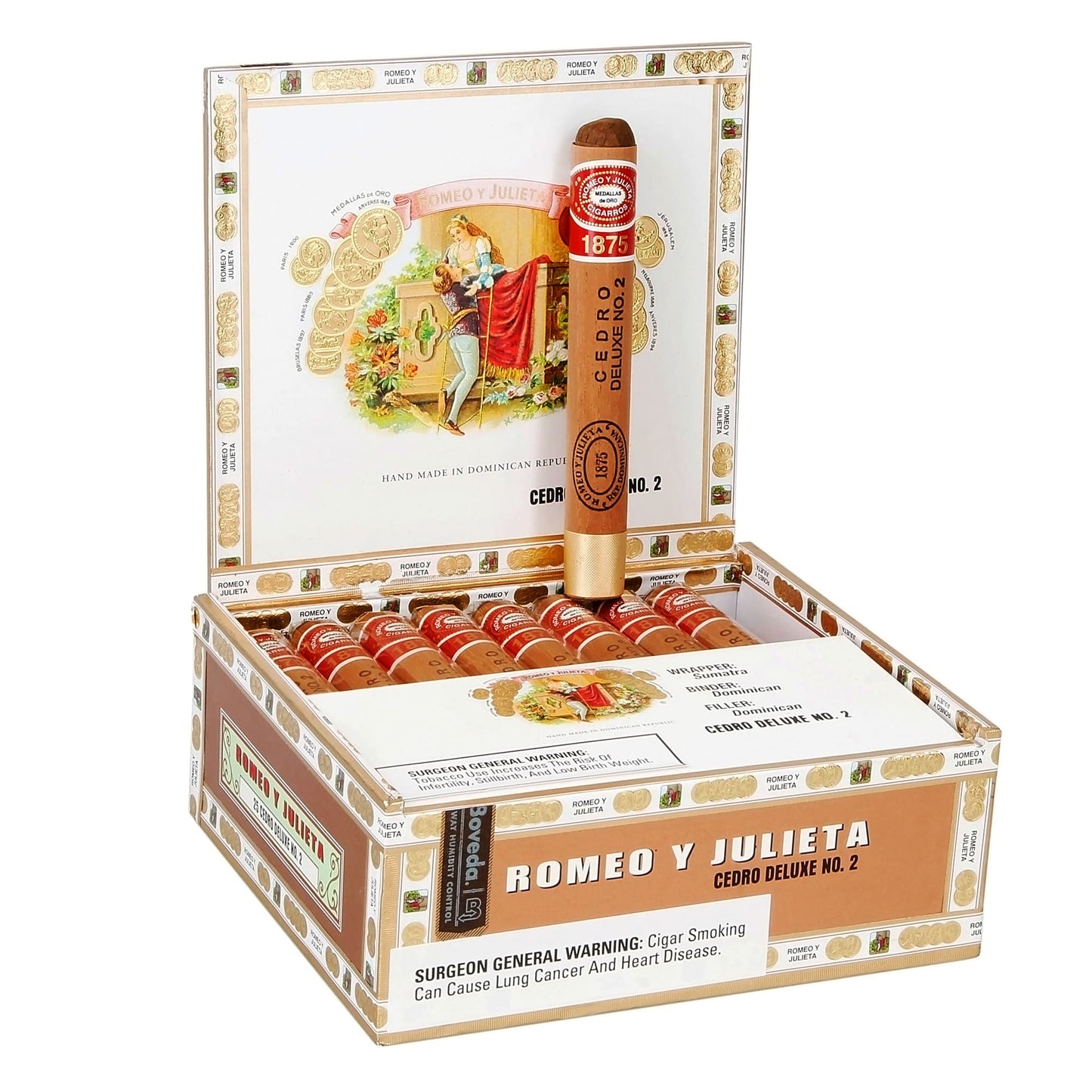Romeo y Julieta 1875 Cedro Deluxe #2 5.5x44 image 0
