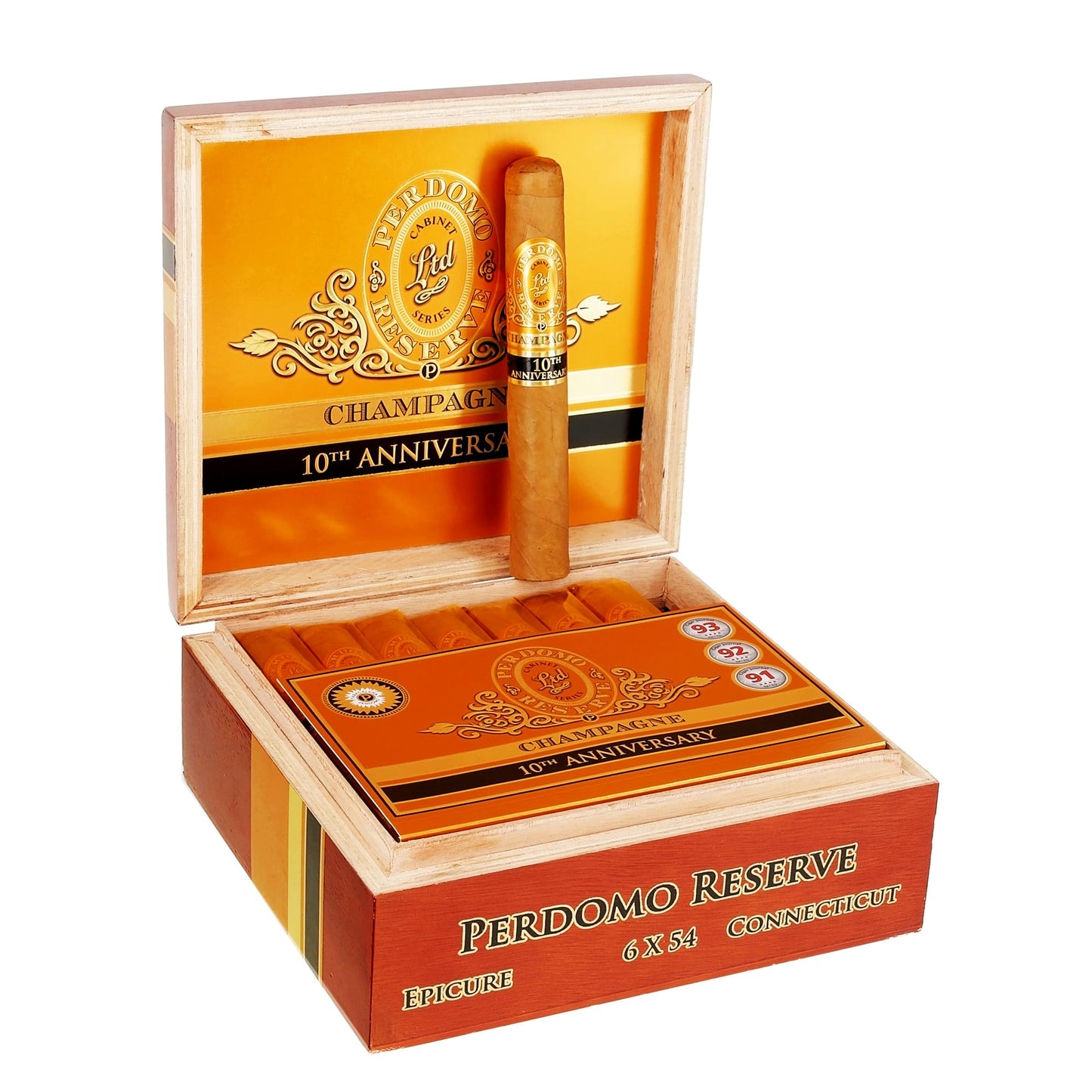Perdomo Reserve 10th Anniversary Champagne Epicure 6x54 image 0